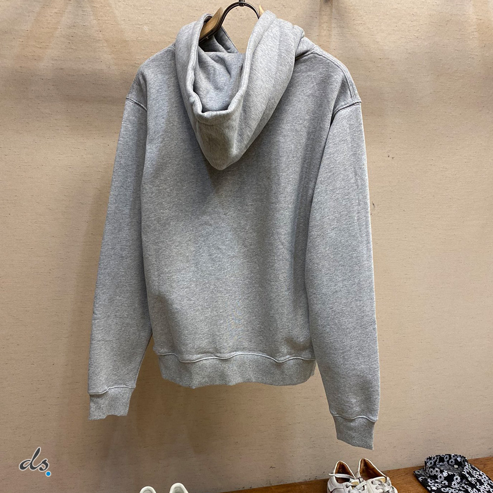 DIOR RELAXED-FIT HOODED SWEATSHIRT GRAY (3)