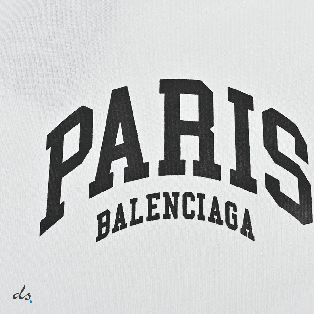 BALENCIAGA CITIES PARIS T-SHIRT MEDIUM FIT IN WHITE (4)