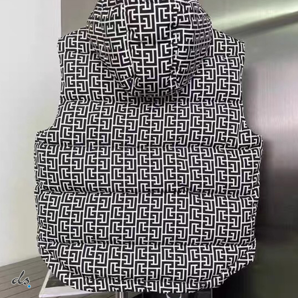balmain Nylon quilted vest with Balmain monogram (4)