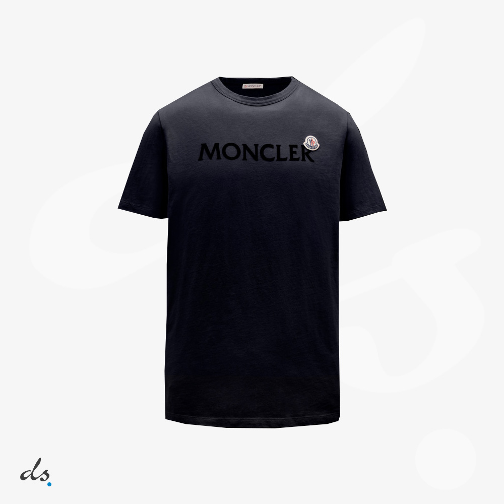 Moncler Lettering Graphic T-Shirt Night Blue (1)