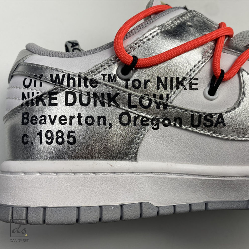 OFF White Nike Dunk SB Low Silver White (5)