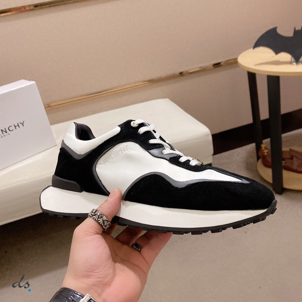 GIVENCHY GIV Runner sneakers in suede, leather and nylon Black (5)