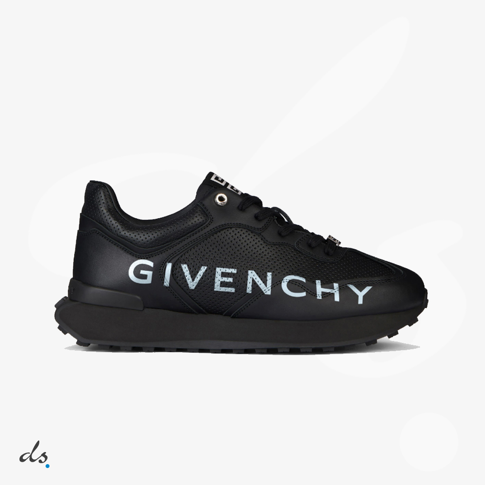 GIVENCHY GIV Runner sneakers in perforated leather Black (1)