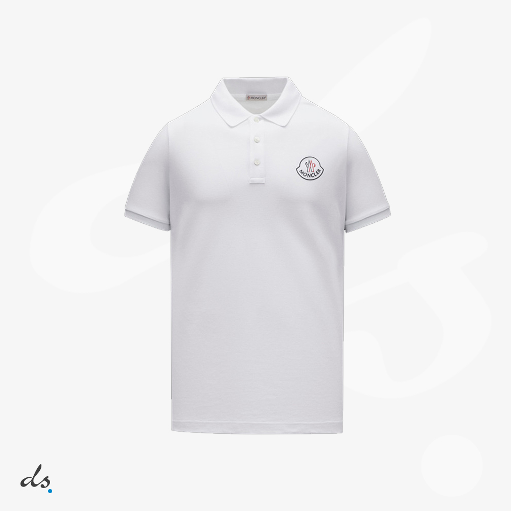 amizing offer Moncler Logo Polo Shirt White