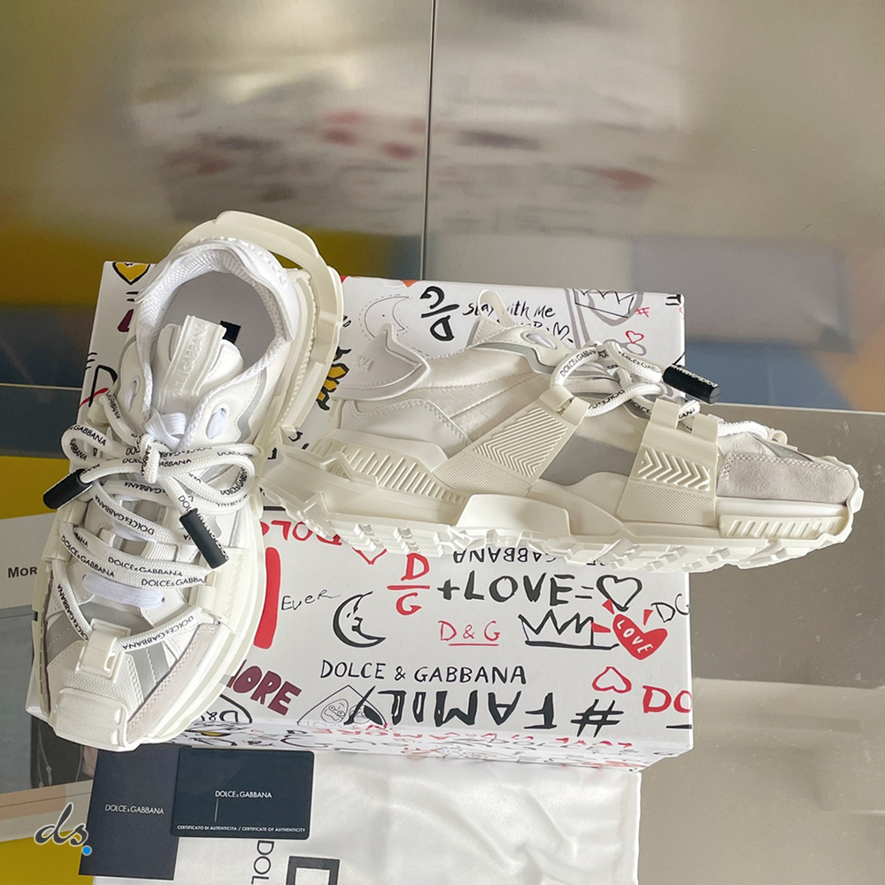 Dolce & Gabbana D&G Mixed-material Space sneakers White (3)