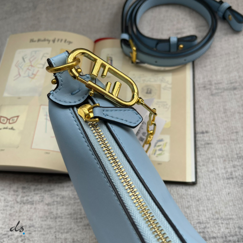 Fendi Nano Fendigraphy Light blue leather charm (5)