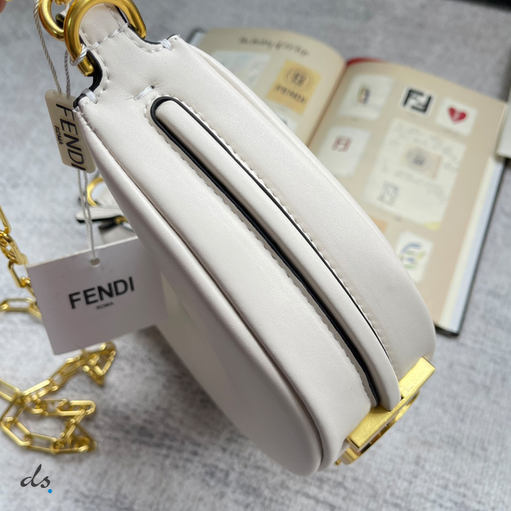 Fendi Nano Fendigraphy White leather charm (6)
