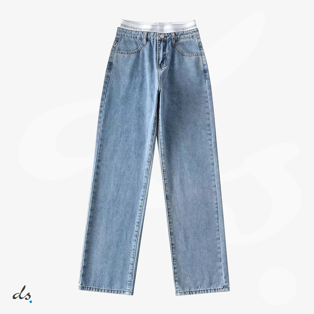 amizing offer Alexander Wang logo elastic brief layer jean in denim