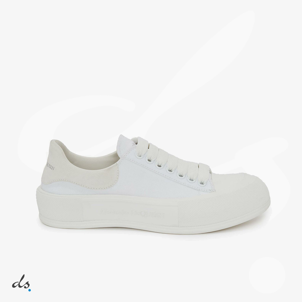 amizing offer Alexander McQueen Deck Lace-up Plimsoll in White
