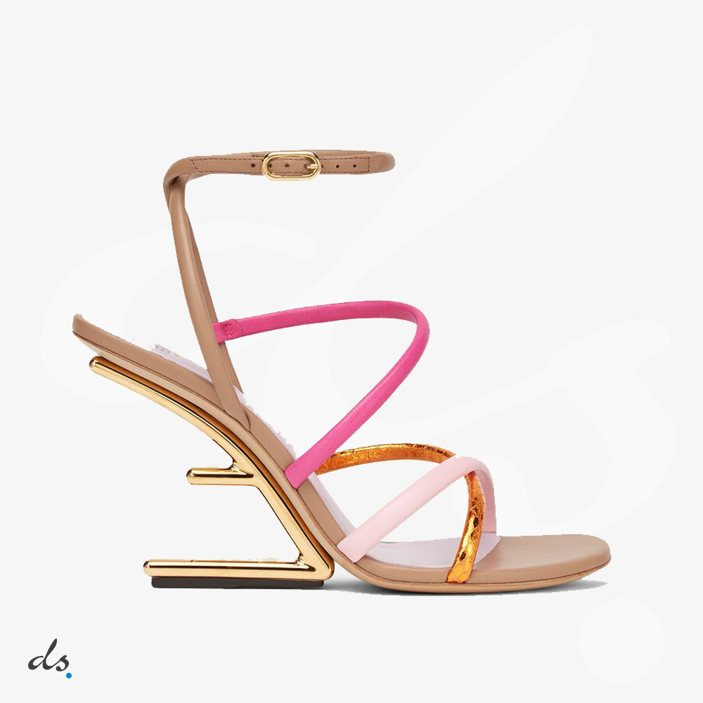 amizing offer Fendi First Pink nappa leather high-heeled sandals