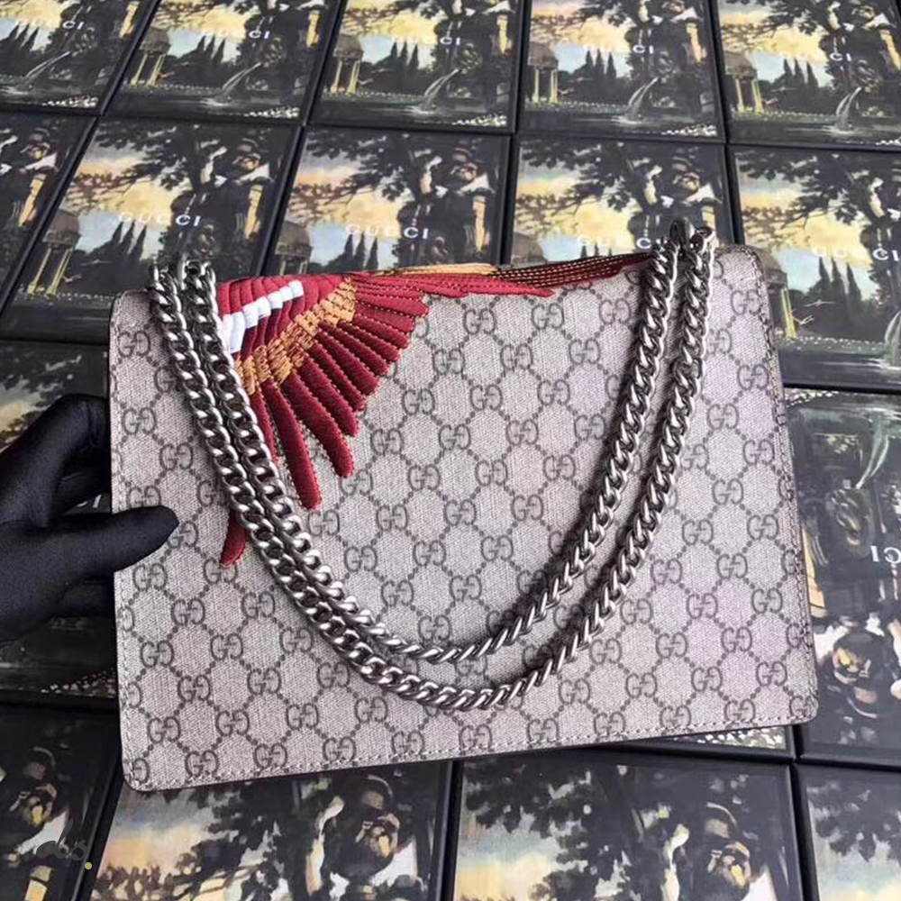 Gucci Dionysus Bird Embroidered Bag  (3)