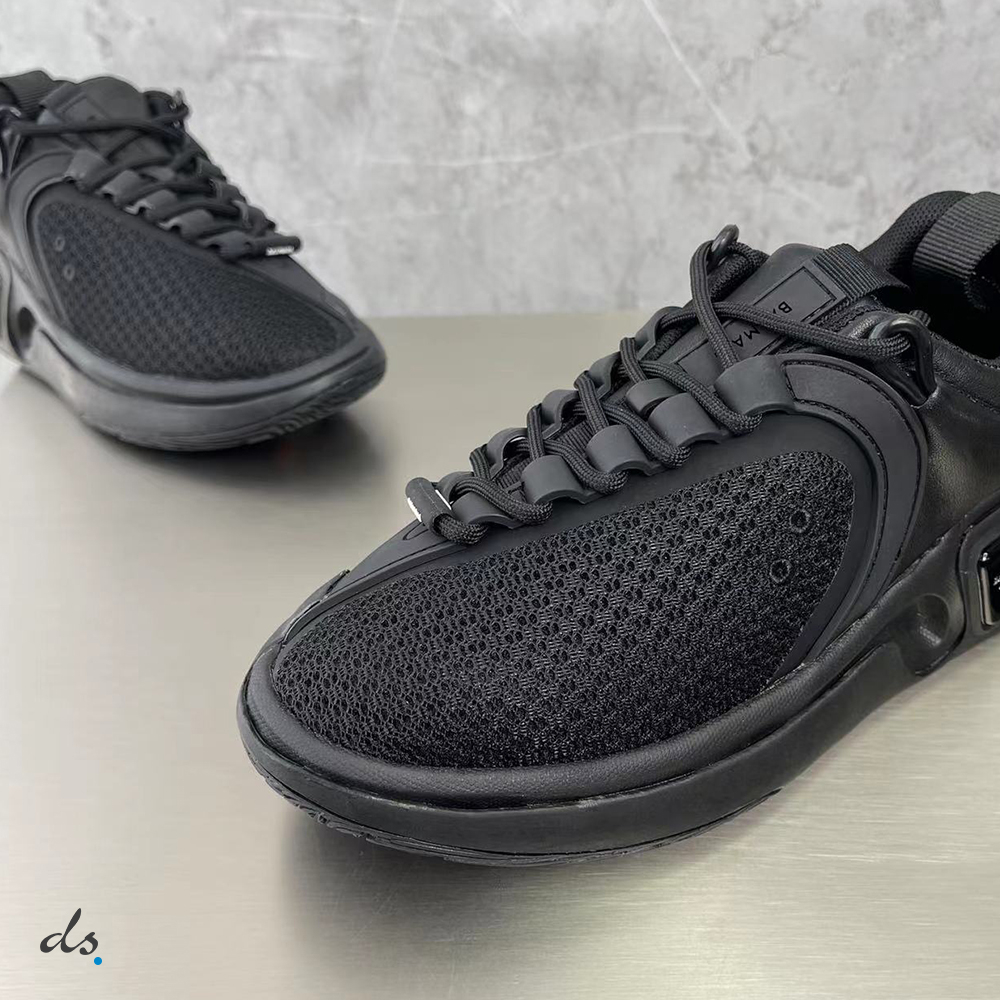 Balmain Black reflective material and mesh B-Runner sneakers (6)