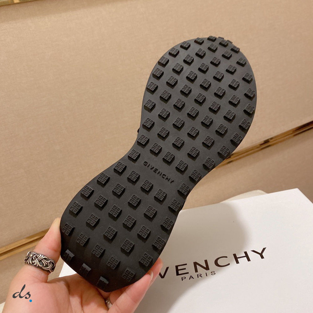 GIVENCHY GIV Runner sneakers in suede, leather and nylon Black (9)