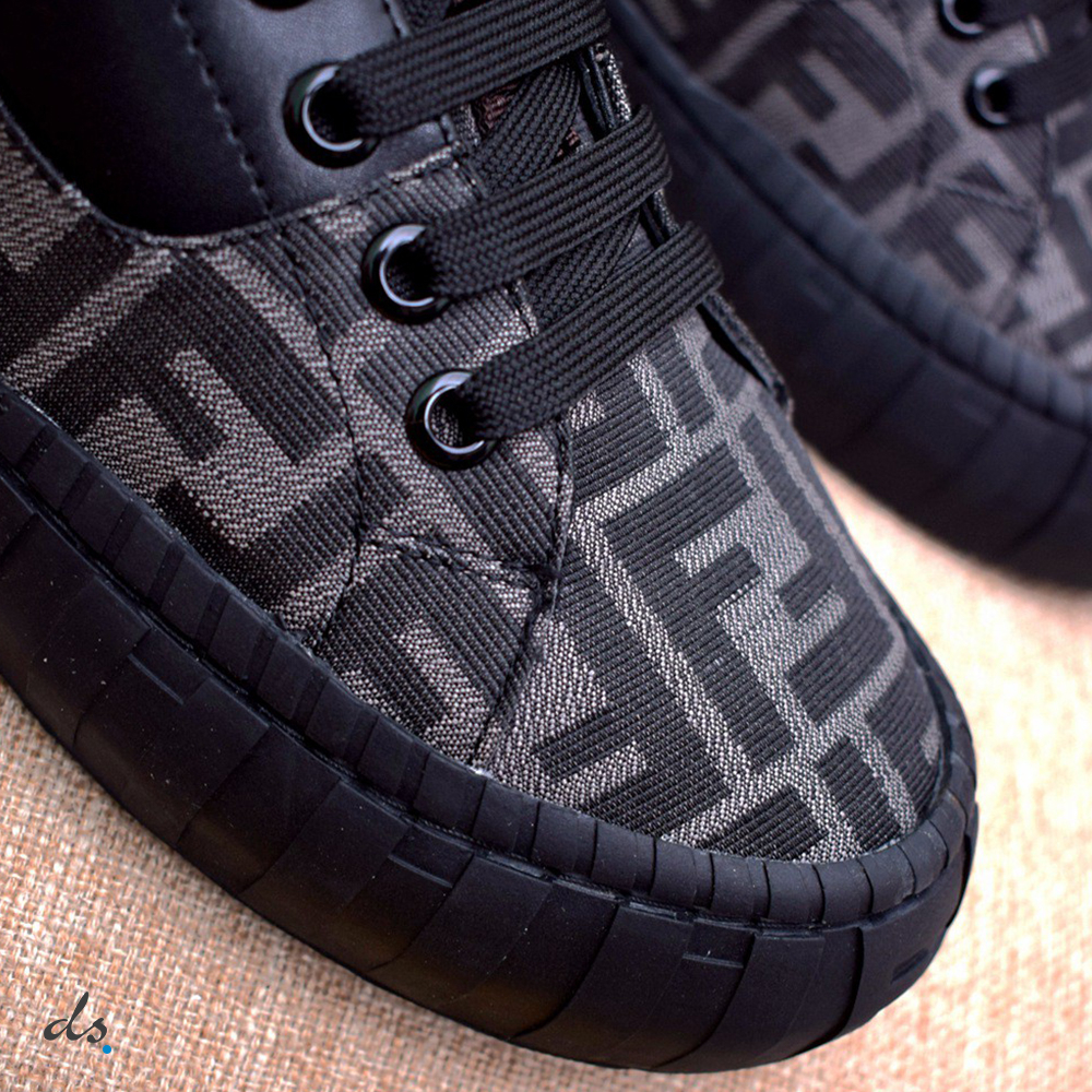 Fendi Force Black fabric low-tops sneakers (5)