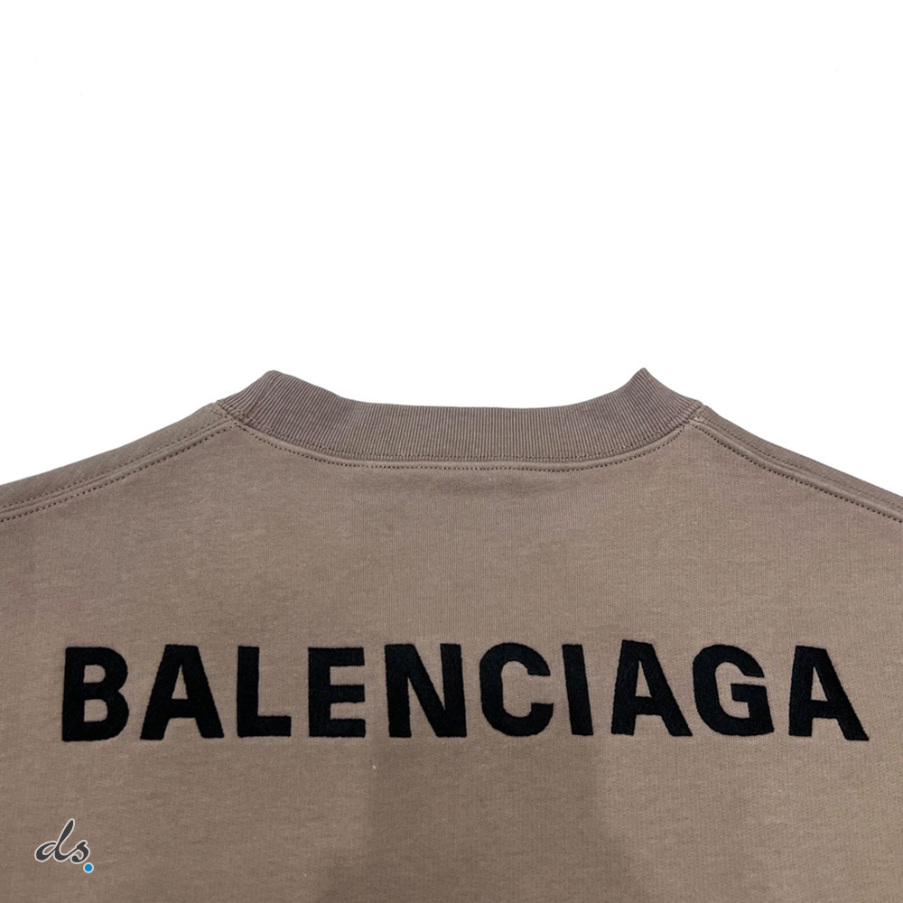BALENCIAGA SWEATSHIRT REGULAR FIT BEIGE (10)