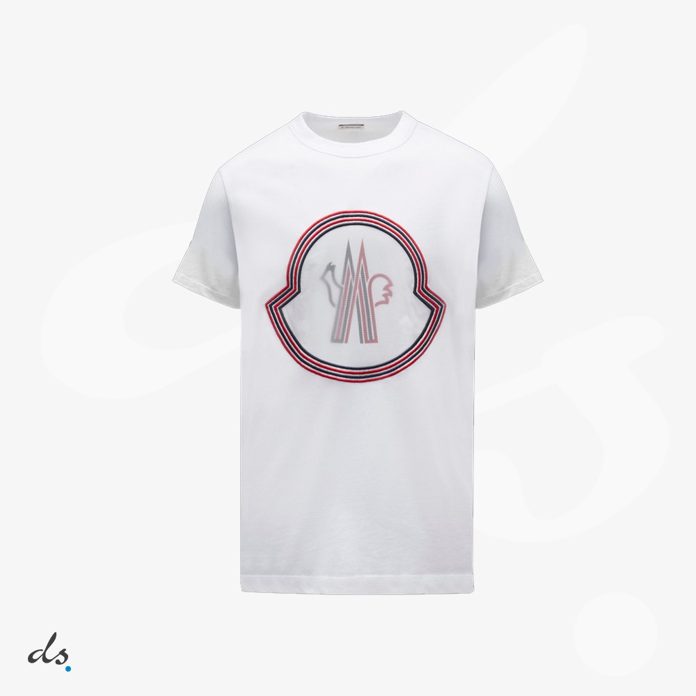 amizing offer Moncler Logo short Sleeve T-Shirt White