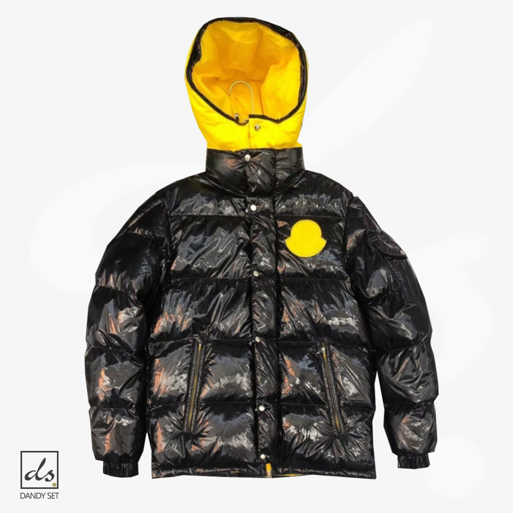 amizing offer Moncler Reversible Down Jacket Black/Yellow