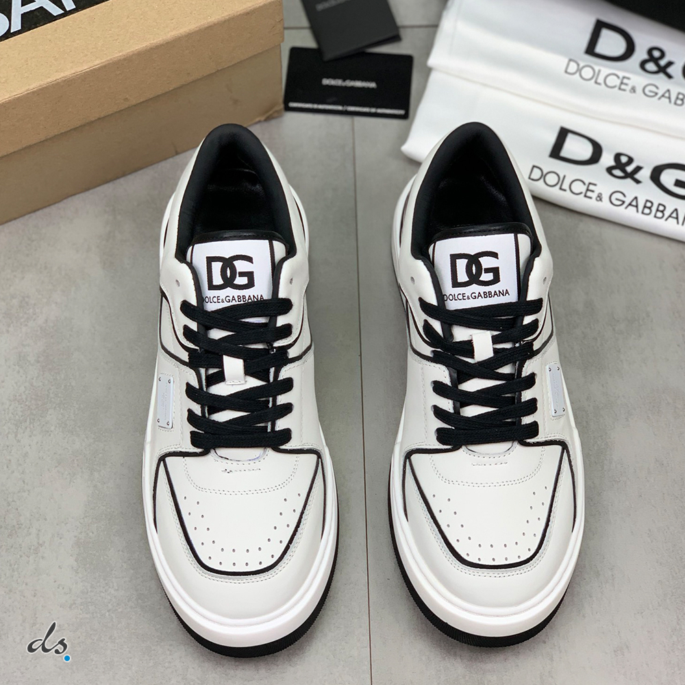 Dolce & Gabbana D&G Calfskin New Roma sneakers Black and White (3)