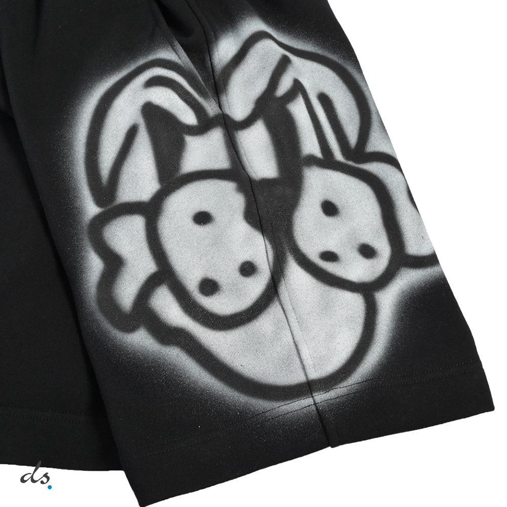 GIVENCHY Bermuda with tag effect dog print (7)