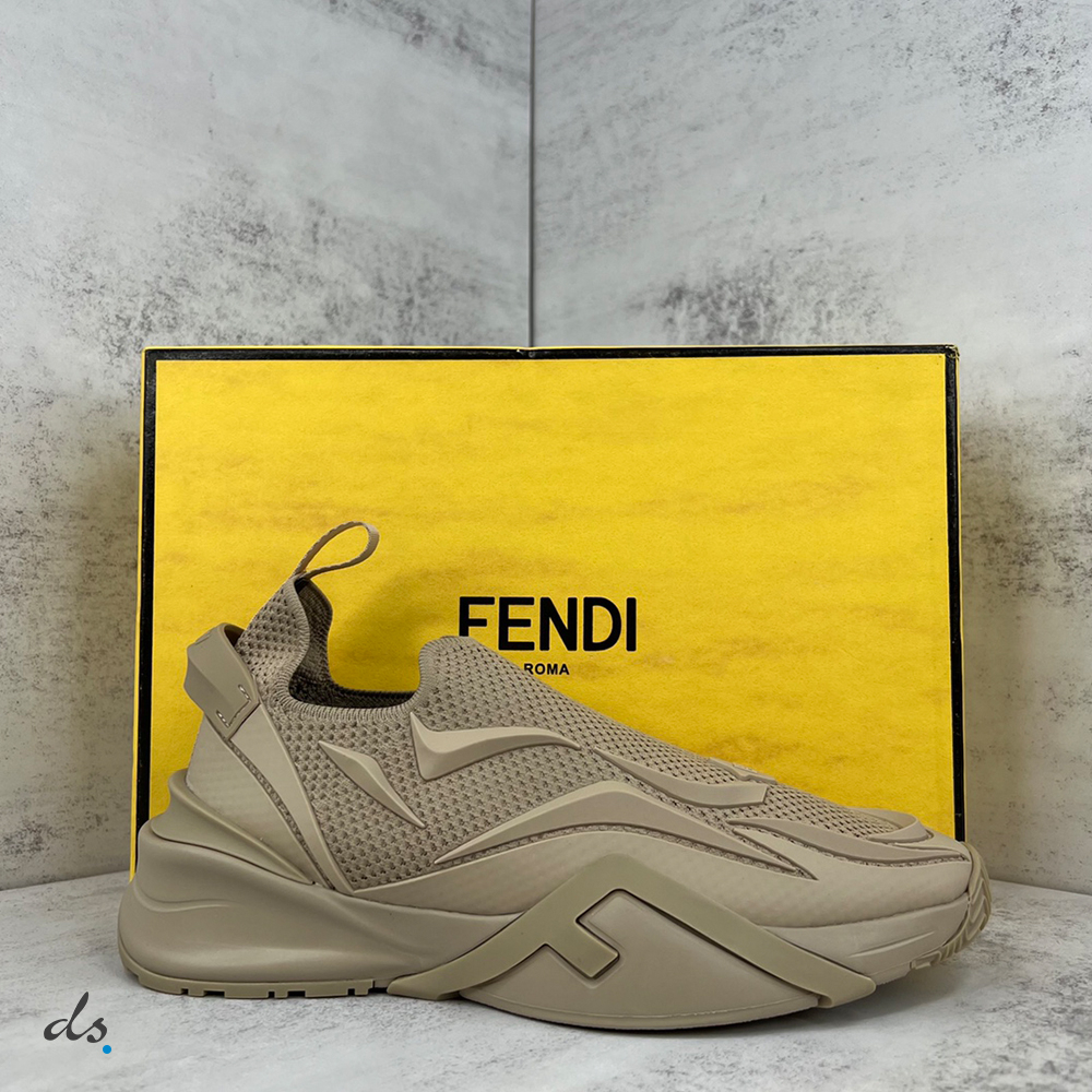 Fendi Flow Beige mesh running sneakers (2)