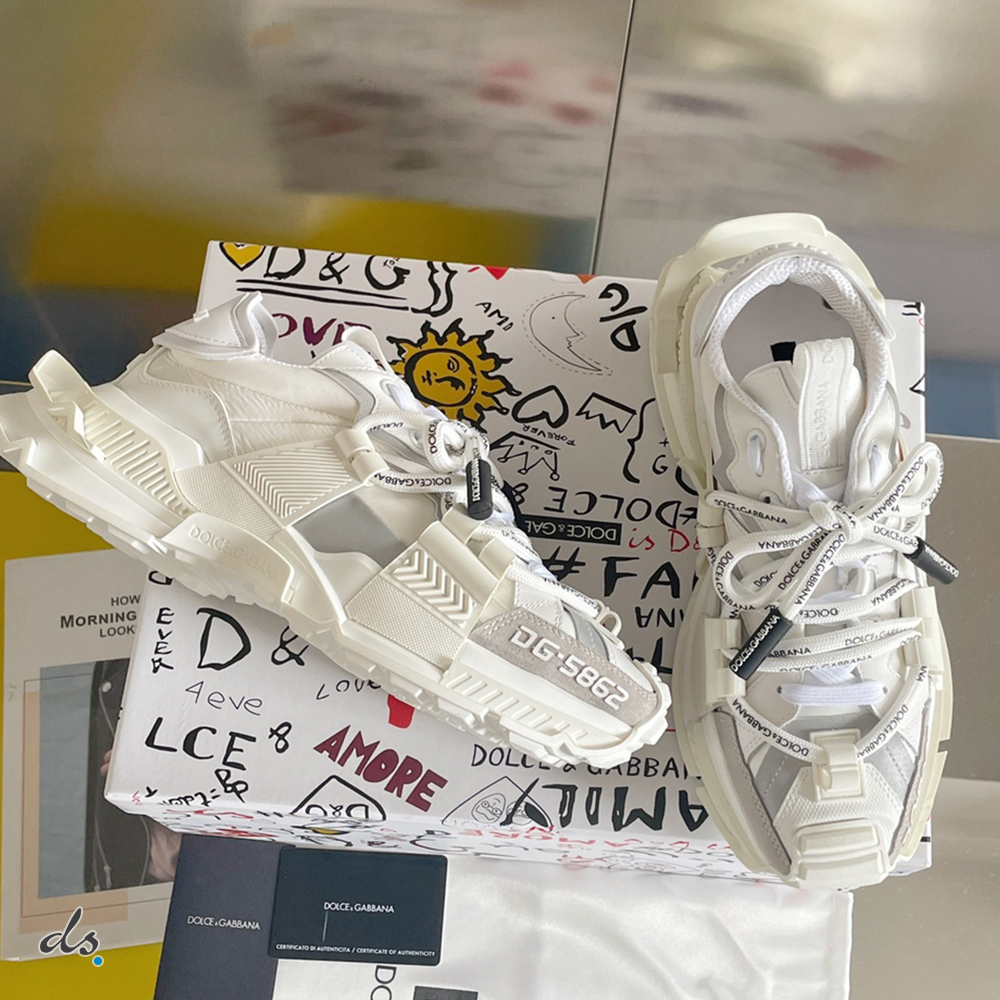 Dolce & Gabbana D&G Mixed-material Space sneakers White (2)