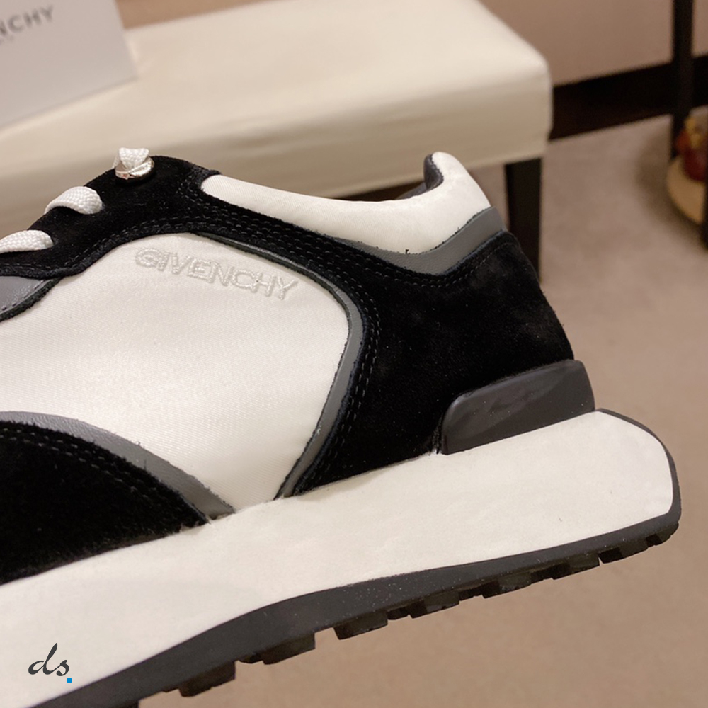 GIVENCHY GIV Runner sneakers in suede, leather and nylon Black (6)