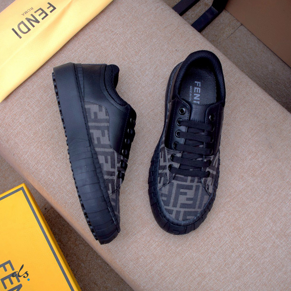 Fendi Force Black fabric low-tops sneakers (3)