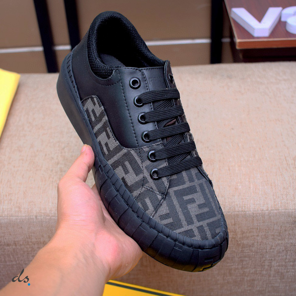 Fendi Force Black fabric low-tops sneakers (2)