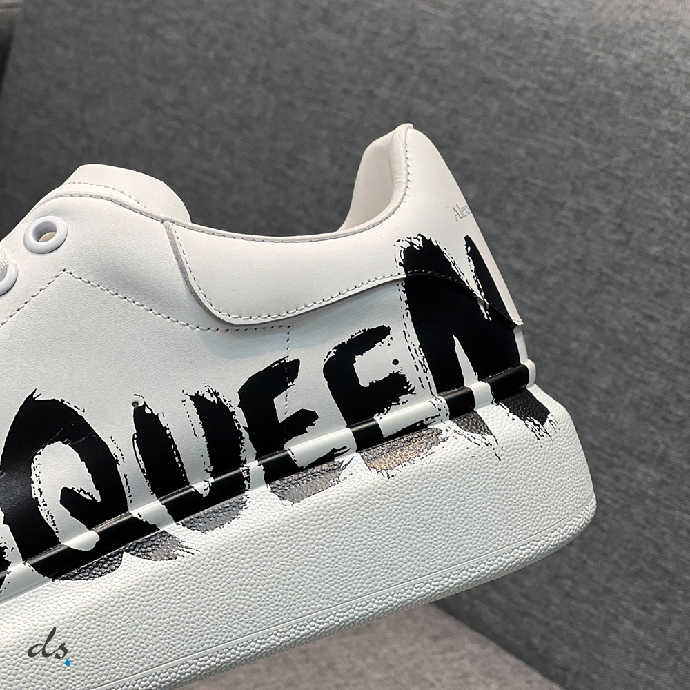 Alexander McQueen Graffiti Oversized Sneaker in White (5)