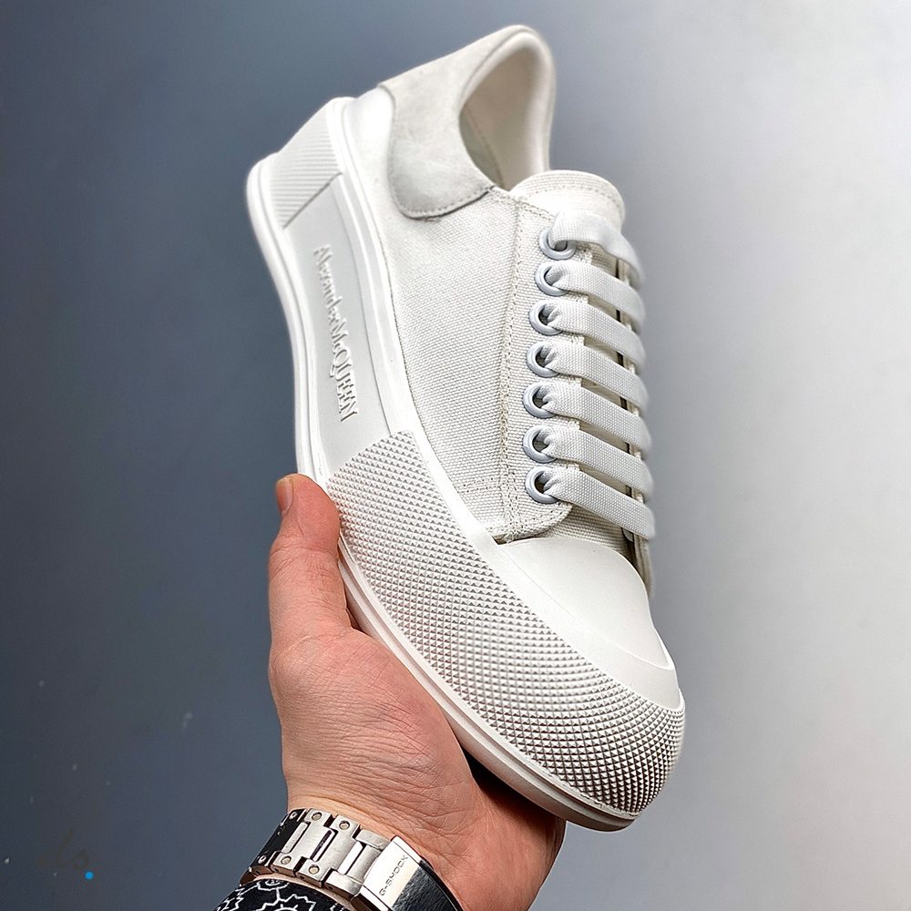 Alexander McQueen Deck Lace-up Plimsoll in White (2)