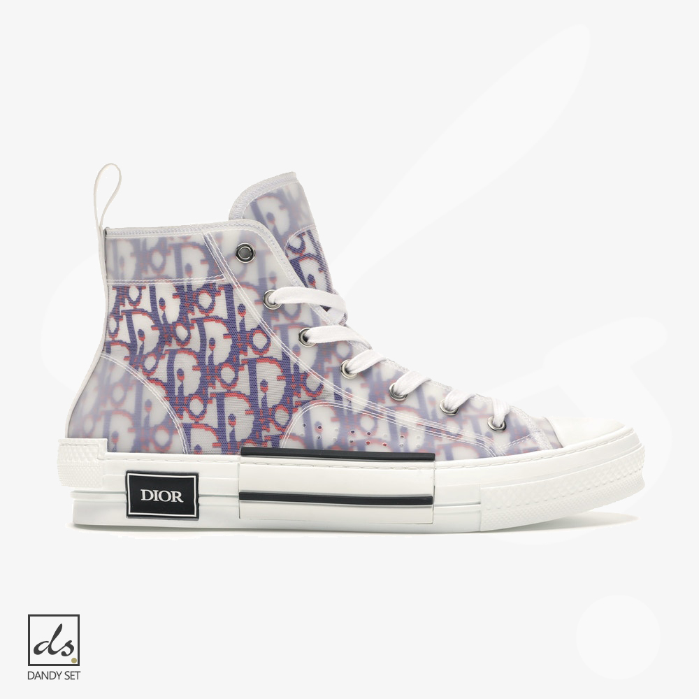 amizing offer DIOR B23 HIGH TOP RED BLUE OBLIQUE