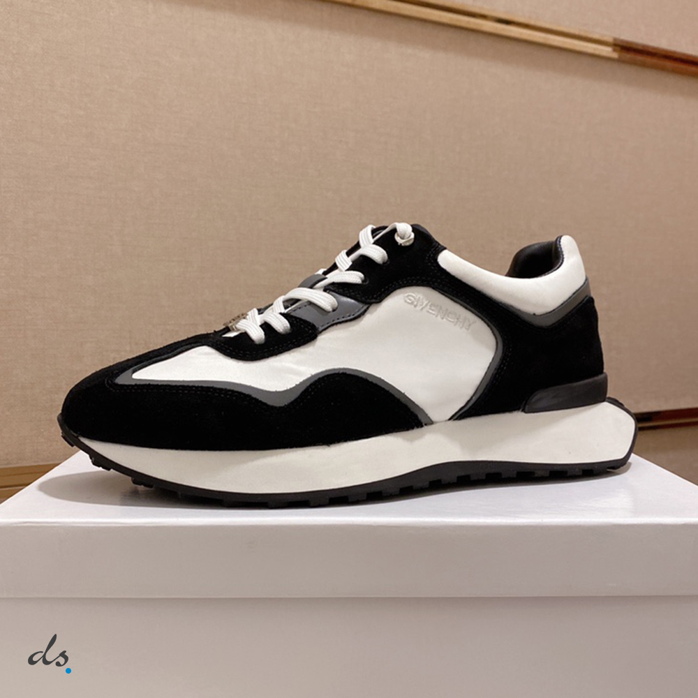 GIVENCHY GIV Runner sneakers in suede, leather and nylon Black (2)