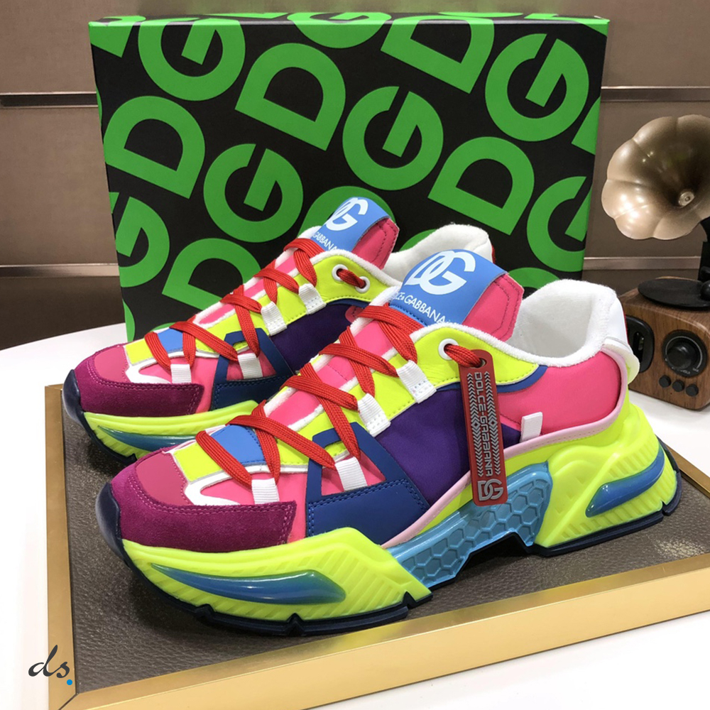 Dolce & Gabbana D&G Mixed-material Airmaster sneakers Multicolor (4)
