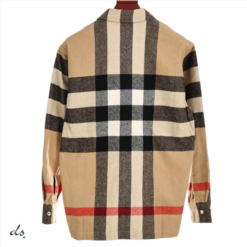 Burberry Exaggerated Check Wool Cotton Overshirt (2)