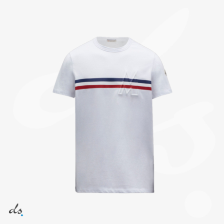 Moncler T-Shirt With Tricolor Applied